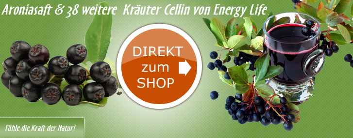 Direkt zum Cellin-Shop - Cellin Shop Aroniasaft online im Shop günstig kaufen